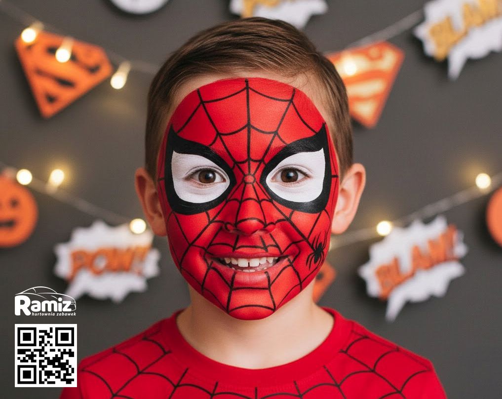 superbohater malowanie makijaz na halloween